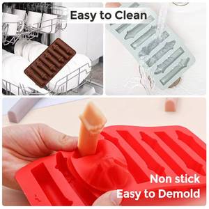 MUYULINS factory 8-cavity cake LFGB platinum non-stick BPA-free <b>silicone</b> chocolate mold - Product Image 2