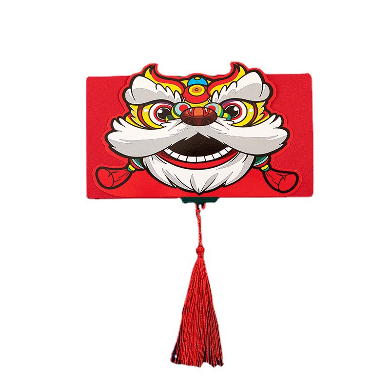 2022 оригинальный складной красный конверт с отделением для карт, креативный красный конверт Hongbao, новинка китайского, счастливый пиксиу