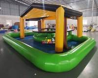 Bar gonflable commercial de fête d'été avec piscine Bars de piscine de luxe Barre de piscine gonflable en PVC pour adultes