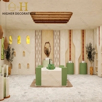 Comptoir de présentation cosmétique écologique original de style pastoral pour intérieur