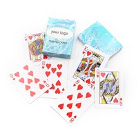 Cartes de poker en papier écologiques personnalisées avec logo, finition brillante, très populaires, en promotion pour les marchés européens, américains et mondiaux, vente en gros