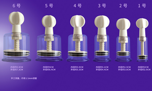 Hochwertiges Schröpfset Therapie-Massage werkzeug Schröpf becher Fetisch Vakuum-Nippel-Saug-Schröpfen - Product Image 5