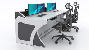 Console de salle de contrôle, <span class=keywords><strong>centre</strong></span> de commande, bureau de console, conception de système de vidéosurveillance, surveillance de réponse aux urgences 24h/24 et 7j/7, métal durable, <span class=keywords><strong>sécurité</strong></span> - Product Image 2