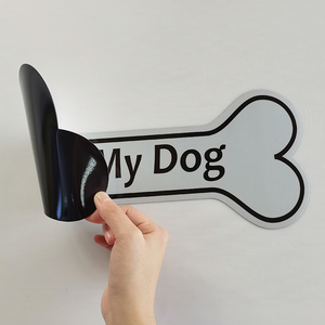 Stiker Magnet Potong Bentuk Khusus Tahan UV untuk Bumper Mobil, Tanda Peringatan Merek Bisnis - Product Image 1