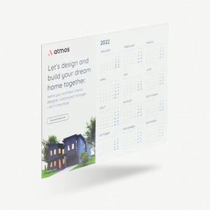 Calendriers magnétiques personnalisés 2025 – Calendrier paysager immobilier imprimable, aimant pour agents immobiliers, marketing immo du Nouvel An - Product Image 2
