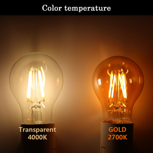 <span class=keywords><strong>A60</strong></span> <span class=keywords><strong>LED</strong></span> <span class=keywords><strong>Filament</strong></span> 6 Wát bóng đèn với B22 600LM AC220V-240V 2700K/4000K Cơ thể thủy tinh trong nhà sử dụng nhà E27 loại cơ sở - Product Image 3