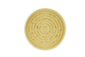 Bol de nourrissage lent pour animaux de compagnie en silicone de forme ronde, écologique, étanche, <span class=keywords><strong>anti</strong></span>-glouton, avec ventouse puissante au fond - Product Image 4