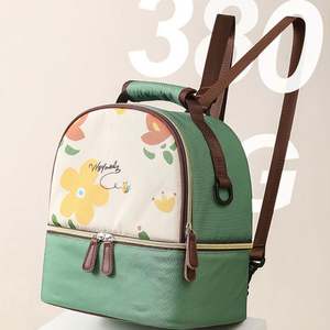 Sac isotherme personnalisable avec 2 blocs réfrigérants, grande capacité, double couche, sac à dos isotherme pour biberons de lait maternel pour les voyages - Product Image 5