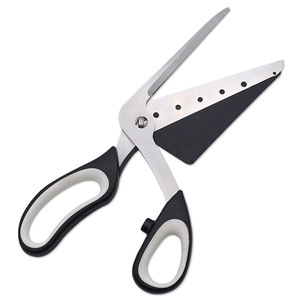 Tesoura De <span class=keywords><strong>Pizza</strong></span> De Aço Inoxidável Com Alças Soft Grip roda Tesouras para Cozinha Corte Tesouras Poda Afiada Alimentos Vegetais - Product Image 1