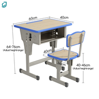 Bureau et chaise d'écolier les plus vendus, ensemble bureau et chaise individuels pour l'école et les établissements de formation