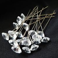 Broches en diamant pour fleurs, broches pour bouquets floraux, broches pour la décoration de bouquets, fournitures de fleuristes en gros, en stock