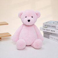 Ours en peluche de 25/40 cm, couleurs mélangées, personnalisable, lapin en peluche pour cadeaux d'anniversaire et de Saint-Valentin