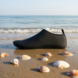 Quick-Dry Aqua Water <b>Shoes</b> For Men Surf <b>Beach</b> Yoga Swim Barefoot Skin Socks Nylon Fabric Rubber Sole EVA Midsole Black M - Product Image 2