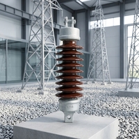 Isolateur en porcelaine de type suspension longue haute tension, tige en céramique électrique