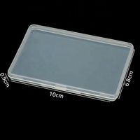 Boîte de rangement en plastique transparente personnalisée en gros, matériaux de protection environnementale, emballage avec couvercle