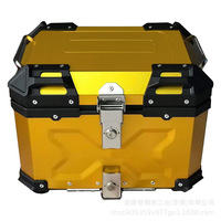 45L Nouveau Design Couleur Moto Queue Boîte Étanche Anti-vol Moto Top Box Pour Moto Aluminium Moto Box