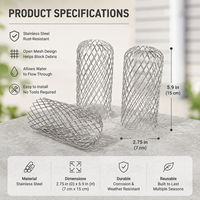 Grille de protection OEM personnalisée en acier inoxydable pour égouts, gouttières de toit, éviers, drains, sous-sols et jardins extérieurs