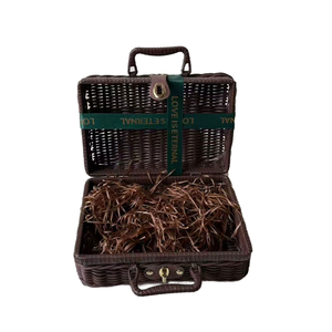 Bán buôn ánh sáng-trọng lượng hình chữ nhật mây Quà Tặng Giỏ Nguồn cung cấp bền vững cổ điển phong cách lưu trữ giỏ - Product Image 2