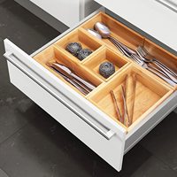Ensemble de rangement pour ustensiles de maquillage, 5 tiroirs, casiers de rangement individuels pour ustensiles de make-up, organiseur pour tiroir de cuisine, Vanity,