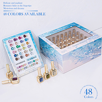 Vendeeni Hot 48 couleurs Perles de verre Gel Polish Effet Œil de Chat Réfléchissant Flash Gel Série Ocean Melody GRATUIT TPO HEMA OEM Gel Polish pour Ongles