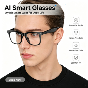 IFA02 W08 Lunettes intelligentes audio Bluetooth à oreille ouverte, commande tactile, appels mains libres, lecture de musique, étanches IP65 - Product Image 3