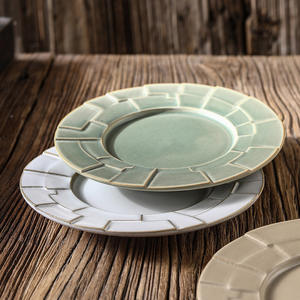 <span class=keywords><strong>Assiette</strong></span> à dessert en céramique faite à la main de couleur vintage, exquise pour le thé de l'après-midi, pâtisserie, gâteau, collation, petit plat - Product Image 4