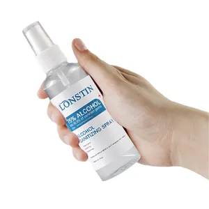 OEM Disinfectant Antibacterial Fabric Hand Sanitiser Spray 100ml Alcohol 75% Quick Dry