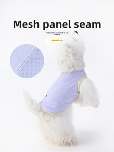 Wholesale Custom Breathable Pet Harness Vest Cool Summer Dog Clothing Fashion Casual Puppy <b>Clothes</b> Small Medium OEM - Product Image 5