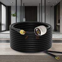 Câble adaptateur N Type vers SMA RG58 à faible perte ultra-flexible pour connexion d'antenne, coaxial RF femelle-mâle