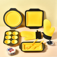 Moules à muffins en silicone et acier inoxydable pour la cuisson – Lot de moules à donuts 6/12 cavités, moules à gâteaux antiadhésifs faciles à démouler