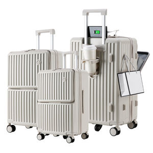 กระเป๋าเครื่องสำอางแบบเปิดด้านหน้า6ชิ้น14 "20" 24 "26" 28 "นิ้วชุดเครื่องสำอางอเนกประสงค์กระเป๋าแม่และกระเป๋าเดินทาง - Product Image 1