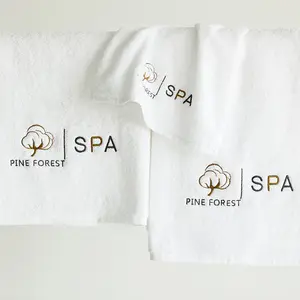 Bán Nóng Luxury Pool Spa Thổ Nhĩ Kỳ 100% Cotton Trắng Tinh Khiết Terry Khăn Khách Sạn 21 Khăn Tắm Tay