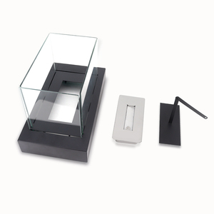 <span class=keywords><strong>Caminetto</strong></span> da Tavolo Ecologico a <span class=keywords><strong>Bioetanolo</strong></span>, Decorativo in Metallo Nero Elegante per Arredamento Festivo - Product Image 3