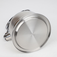 Bouilloire sifflante moderne en acier inoxydable de haute qualité 3L, écologique, argentée, compatible gaz et induction, avec couvercle, pour la maison et l'hôtel