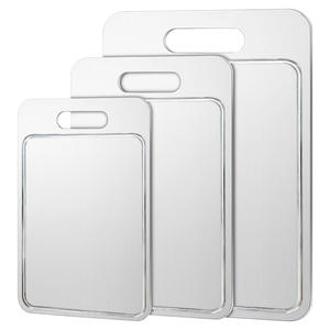 Ensemble de planches à découper en acier inoxydable, 3 pièces, rectangulaires, lavables au lave-vaisselle, résistantes à la moisissure, blocs de découpe pour la cuisine - Product Image 1