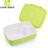 Récipients alimentaires en plastique de dessin animé mignon boîte à lunch de luxe pour enfants style moderne boîte à bento étanche avec couvercle