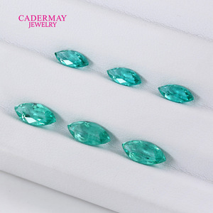 Cadermay Synthetic Paraiba Garnet Marquise Cut Loose Stones Green For Ring Making Spring 2024 - Product Image 1
