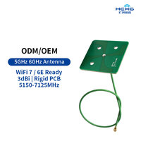 Antenne interne WiFi 7 6 GHz 3 dBi à gain élevé, antenne PCB double bande 5 GHz 6 GHz avec connecteur MHF1 U.FL pour routeur WiFi 6E IoT