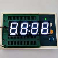 Ultra Bright 0.8 Inch 4 Digits White 7 Segment Led Display Digital Tube Common Cathode Anode 8042aw for Arduino Diy Project
