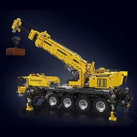 Mould King 17047 MOC Camion technique télécommandé, modèle de grue mobile, jouets de construction en briques, ensemble de blocs de construction DIY