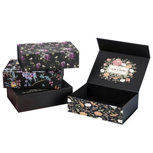 Boîte à chaussures miniature en velours rose de luxe, boîte à crayons, boîte à lunettes de soleil, boîte à vin magnétique - Product Image 3