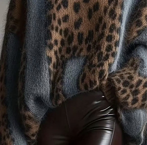 Maglione Vintage Traspirante Stile Casual da <span class=keywords><strong>Donna</strong></span>, Autunno Inverno, Spesso, Vestibilità Ampia, Retrò OEM/ODM - Product Image 5