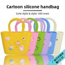 Sac à <span class=keywords><strong>clés</strong></span> en Silicone Compact léger pour enfants coloré poche plage téléphone portable stockage PVC doublure ouverte pour bricolage marche - Product Image 6