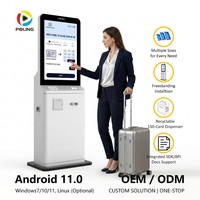 Terminal de paiement modulaire à écran tactile pour hôtel, avec identification faciale et RFID, pour l'enregistrement en libre-service