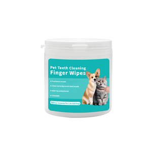 Pet <b>Teeth</b> <b>Cleaning</b> Finger Wipes 50Pcs For Cats And <b>Dogs</b> With Tea Polyphenol Unscented Antibacterial Grooming Care - Product Image 1