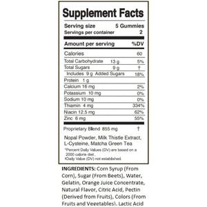 Gomitas antiresaca para aliviar el hígado, gomitas veganas para la desintoxicación del hígado, consumo de alcohol y resaca - Product Image 4