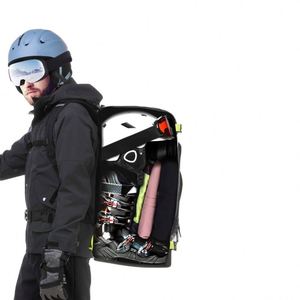 Sac de transport pour bottes de ski et bottes de snowboard personnalisées, fabriqué en usine BSCI, avec fond extérieur imperméable, pour hommes et femmes, idéal pour les voyages. - Product Image 2