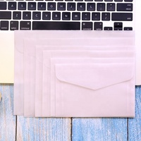 Enveloppes transparentes en papier vélin, mini enveloppes pour billets de loterie, cadeaux pour invités de mariage, sachets de graines, pièces de monnaie, cartes de messages
