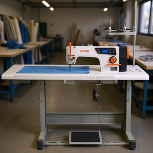 Máquina de Coser Industrial Vevor, Motor Servo de 550W, 5000 ppm, Puntada Fija, Base Plana, Alta Velocidad, para Uso en Tiendas de Ropa - Product Image 2
