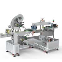 Personnalisé professionnel une variété d'étiqueteuse automatique pour carré contient/pot circulaire pour dessus/plateau en métal